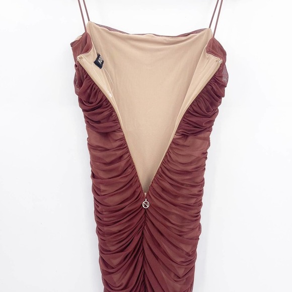 Nookie Chocolate Mecca Mini Dress Size S NWOT - Picture 9 of 10